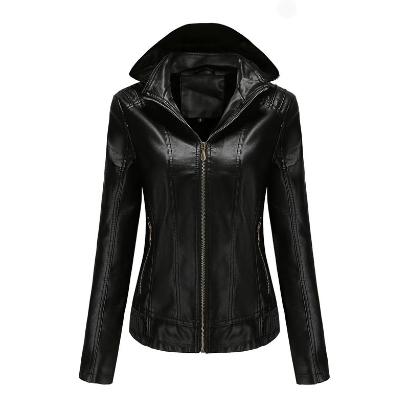RURUTOTO - Chaqueta Mujer con capucha Negro.