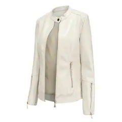 RURUTOTO - Chaqueta Eco PU Mujer Negro
