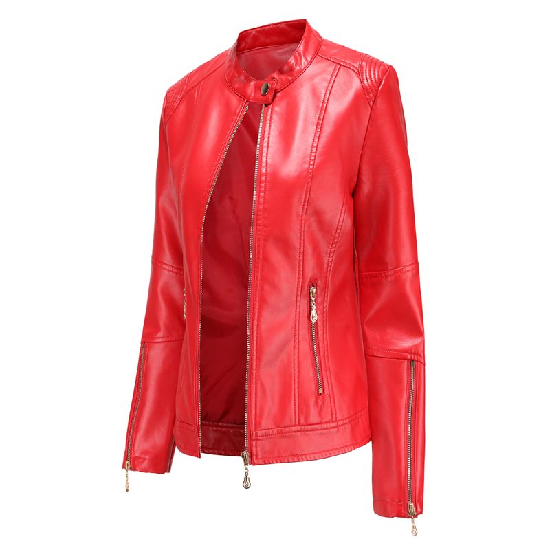 RURUTOTO - Chaqueta Eco PU Mujer Negro