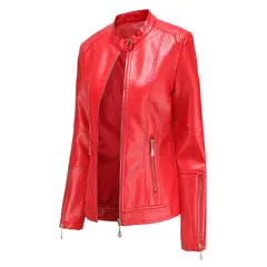 RURUTOTO - Chaqueta Eco PU Mujer Negro
