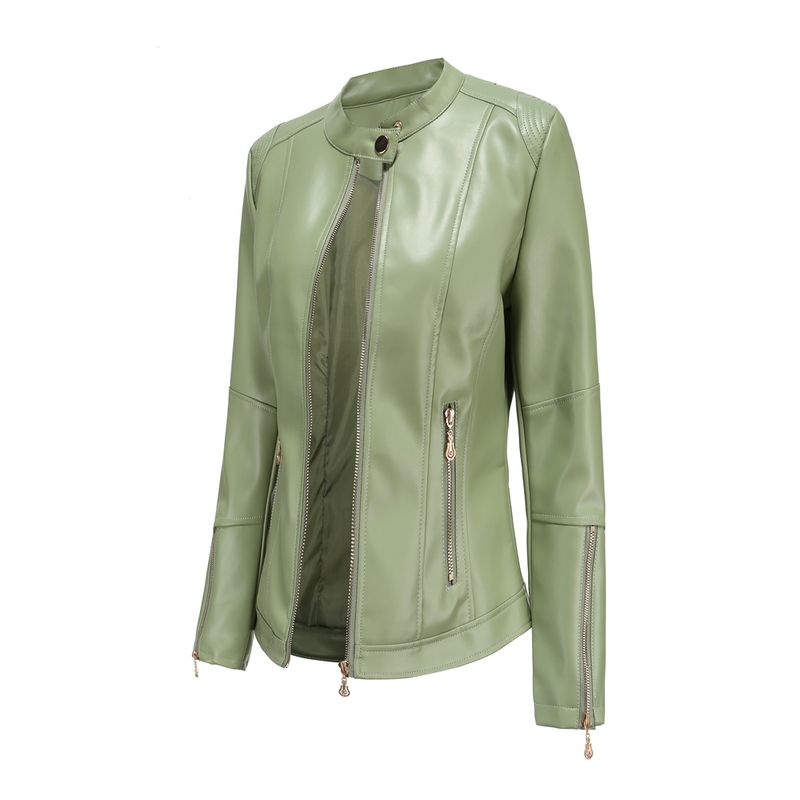 RURUTOTO - Chaqueta Eco PU Mujer Negro