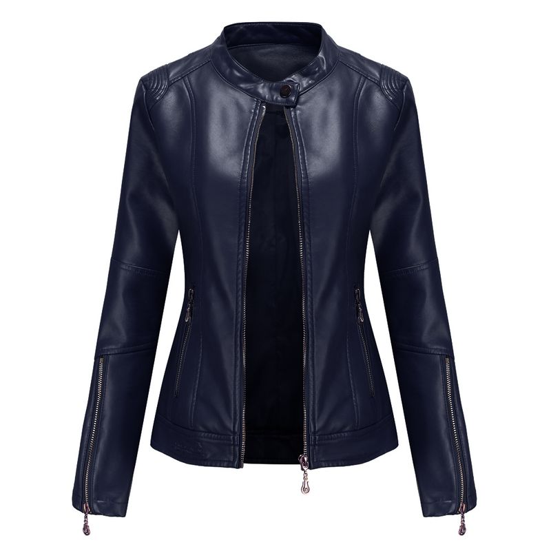 RURUTOTO - Chaqueta Eco PU Mujer Negro