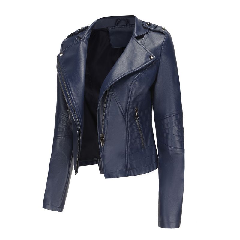 RURUTOTO - Chaqueta Eco Cuero Mujer Beige.