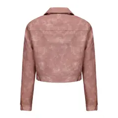 RURUTOTO - Chaqueta PU Acolchada Mujer Beige.