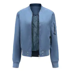 RURUTOTO - Chaqueta Bomber Mujer Negro.