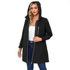 RURUTOTO - Chaqueta larga Mujer Negro.