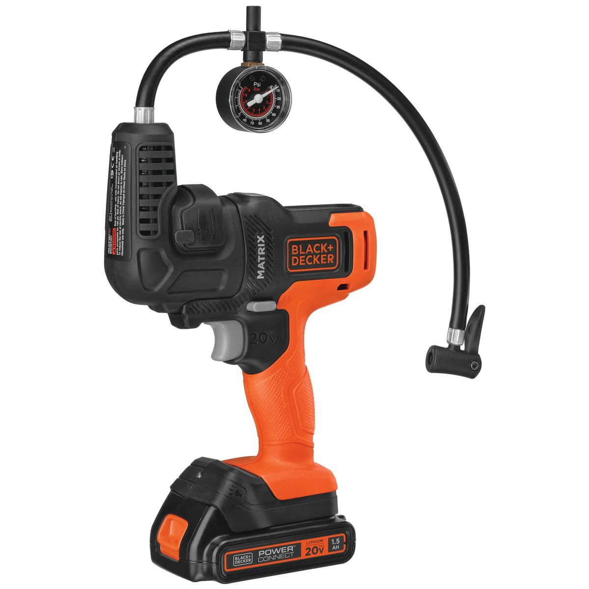BLACK+DECKER - Cabezal inflador de alta presión BLACK+DECKER BDCMTHPI