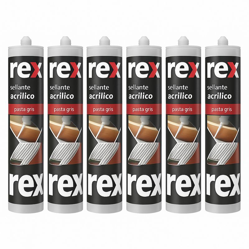 AREX - Silicona tapagoteras Sellante 6 UNIDADES