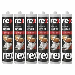 AREX - Silicona tapagoteras Sellante 6 UNIDADES