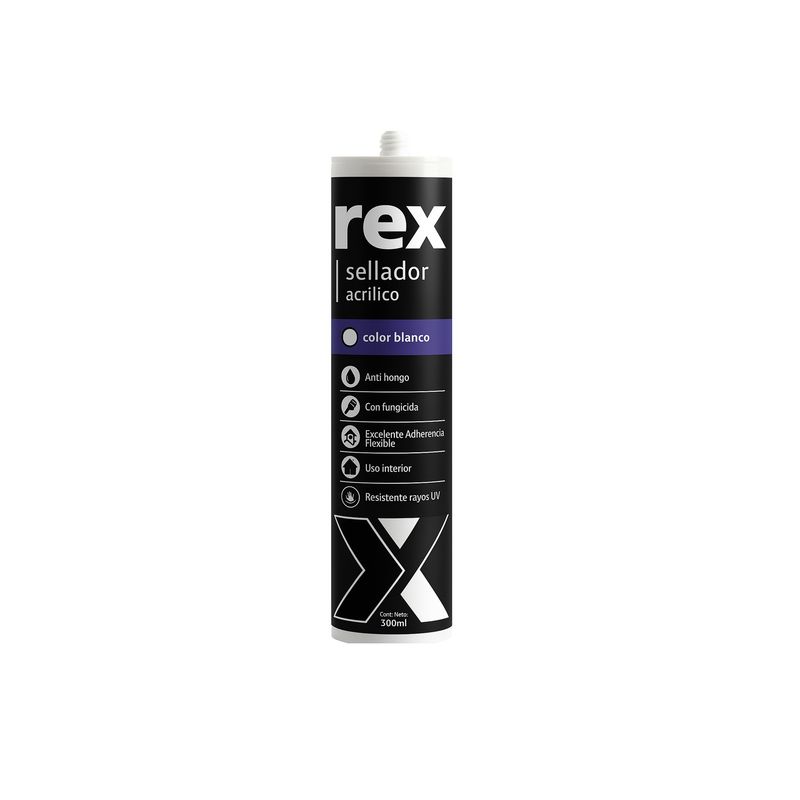 AREX - Silicona Acrilico Pintable Sellante Adhesivo 6 UNIDADES