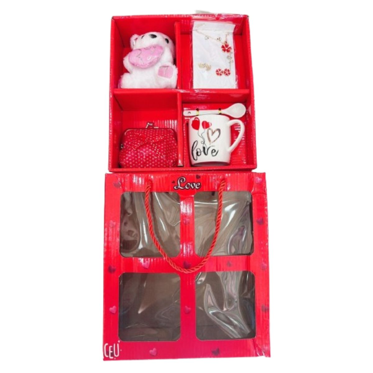 GENERICO - Caja de Regalo Oso+Carta+Estuche+Taza