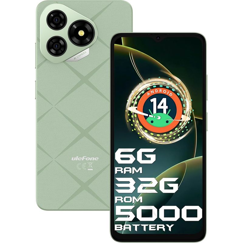 ULEFONE - Celular Ulefone Note 19 6GB+32GB-Verde