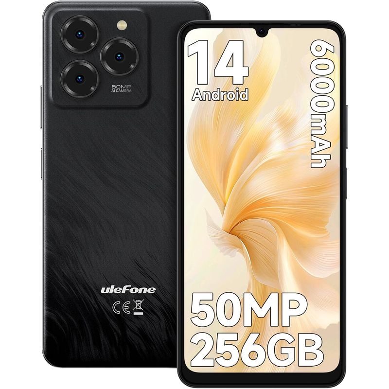 ULEFONE - Celular Ulefone Note 20 Pro 8GB+256GB-Negro