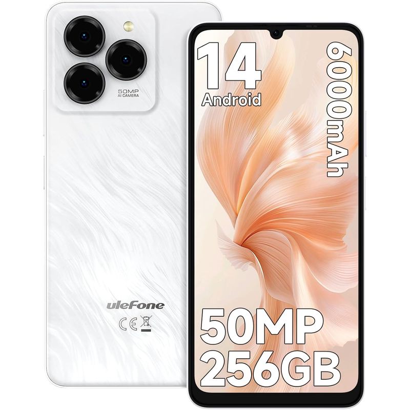 ULEFONE - Celular Ulefone Note 20 Pro 8GB+256GB-Blanco