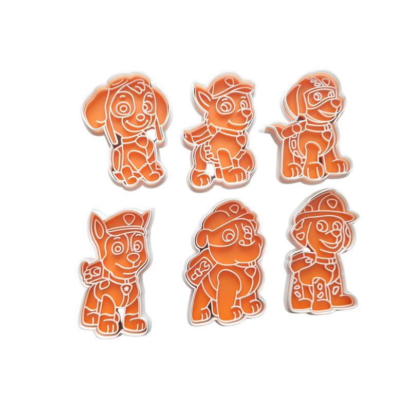 GENERICO - Set 6 Cortadores canes adorables 8 Cm