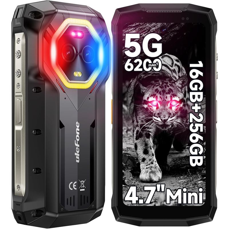 ULEFONE - Celular Ulefone ARMOR MINI 20 PRO 16GB+256GB-Negro
