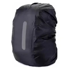 GENERICO - Cubre Mochila Cobertor Impermeable Reflectante Funda 60lts Negro