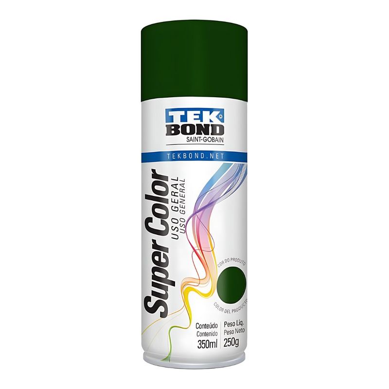 TEKBOND - PINTURA EN SPRAY USO GENERAL VERDE OSCURO 350ML250G TEKBOND
