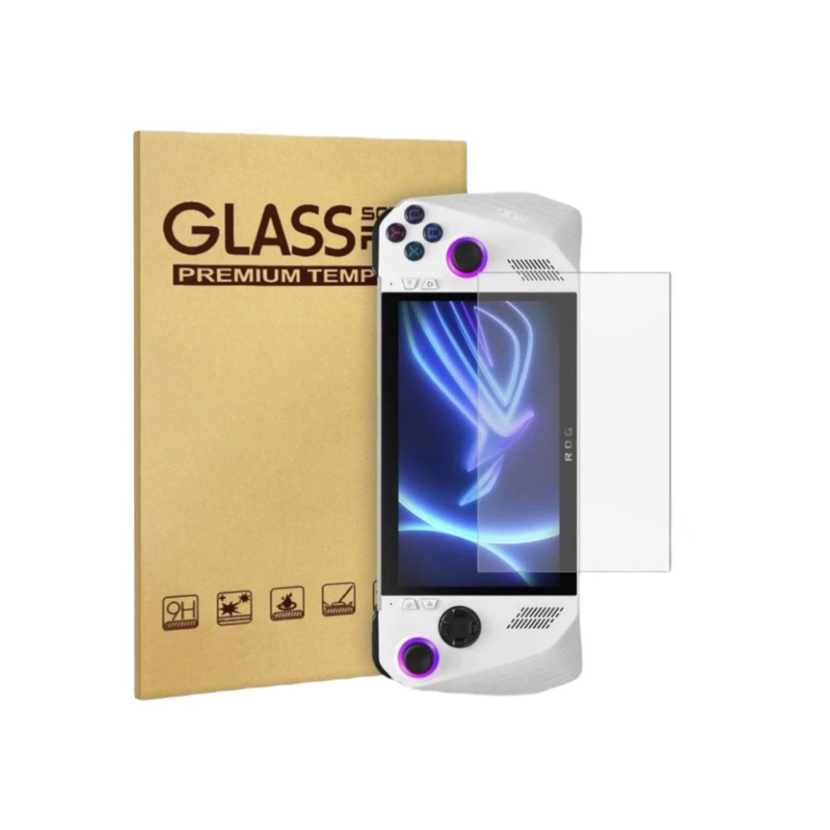 GENERICO - Lamina Vidrio Templado Protector de Pantalla para Consola  ASUS ROG Ally