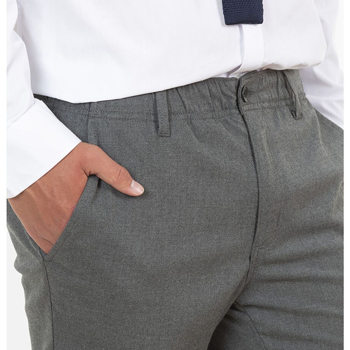 KOTTING - Pantalón Escolar Gris algodon clasic fit