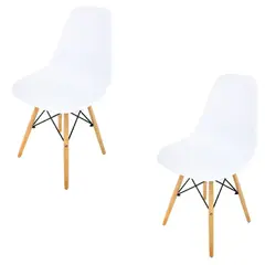 GENERICO - Pack de 2 Silla Eames - Blanco