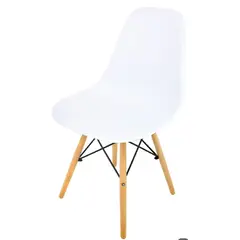 GENERICO - Silla Eames Blanca Moderna Ergonomica
