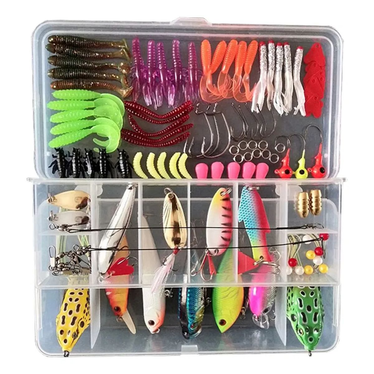 EDWINAYY - Kit De 109 Piezas De Se?uelo Cebo Moscas Anzuelos Para Pesca