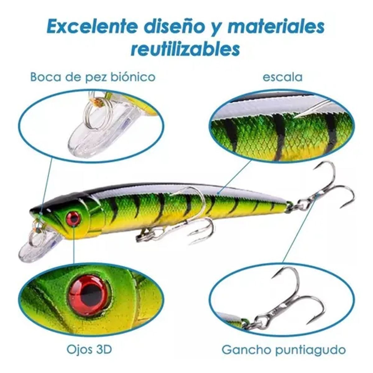 EDWINAYY - Kit De 109 Piezas De Se?uelo Cebo Moscas Anzuelos Para Pesca