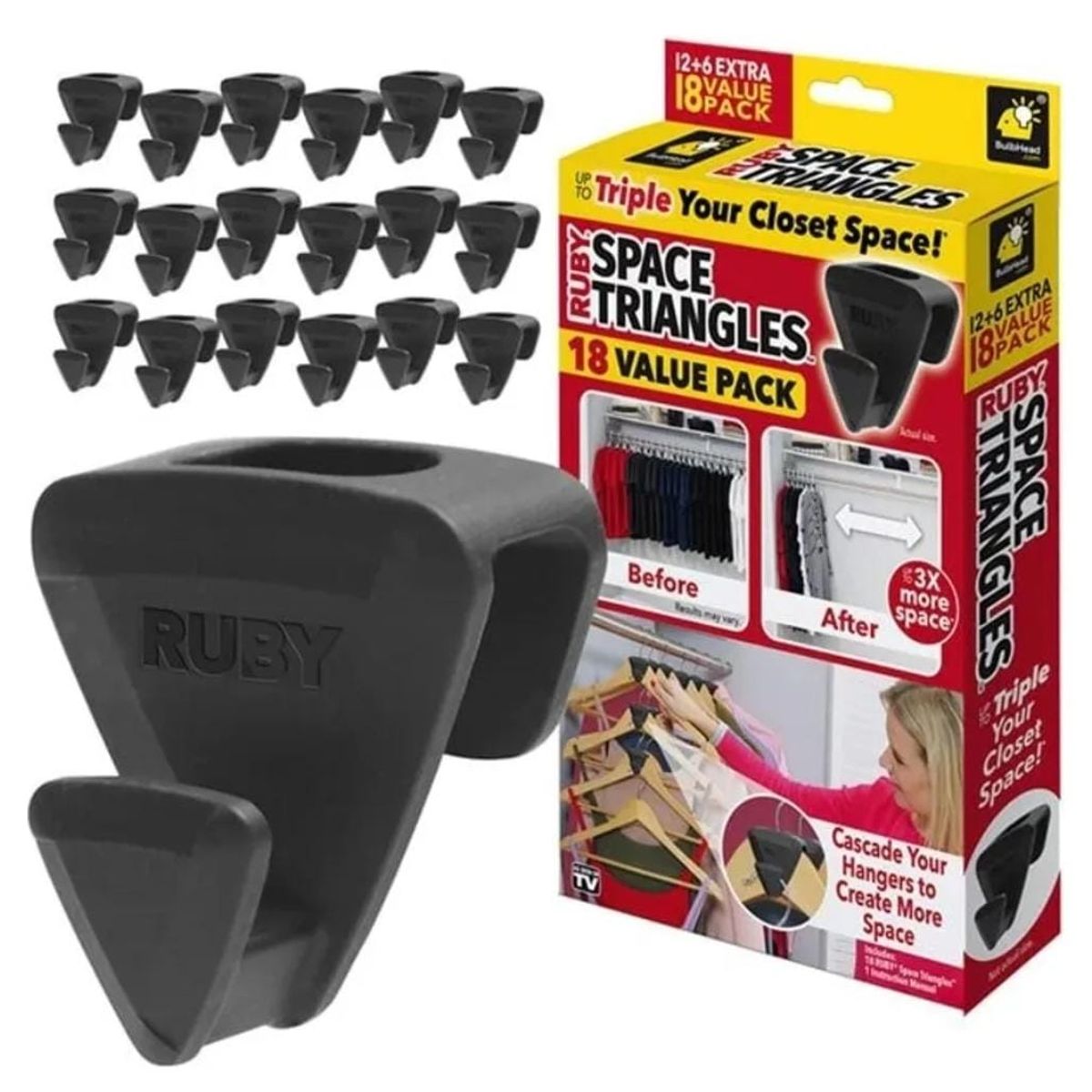 GENERICO - Organizador Ganchos Colgadores Antideslizantes Premium