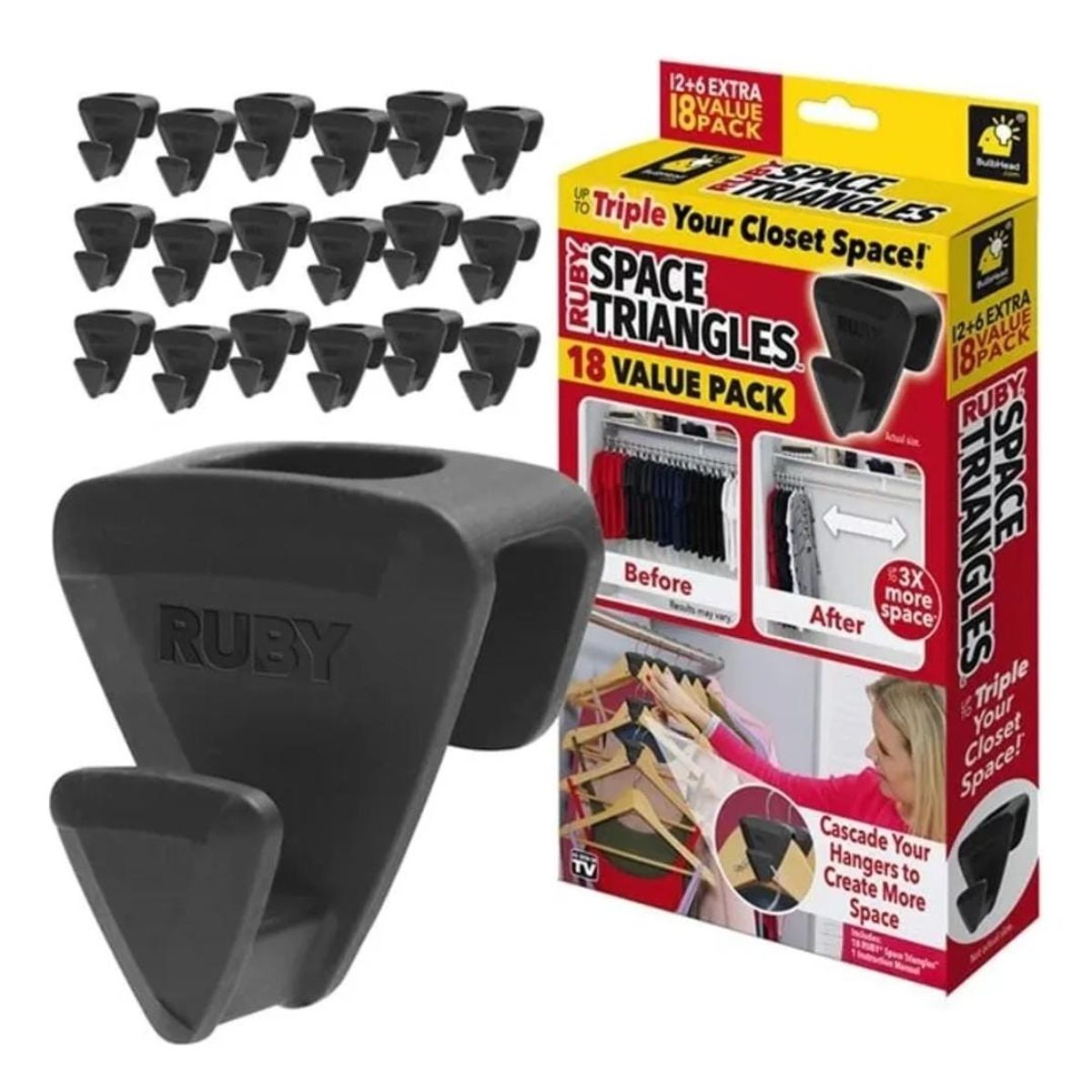 GENERICO - Organizador Ganchos Colgadores Antideslizantes Premium