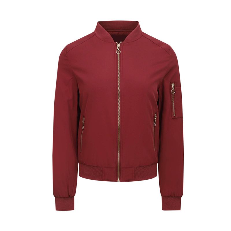 RURUTOTO - Chaqueta bomber casual para mujer Negro.