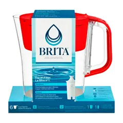 BRITA - Jarra Purificador De Agua Filtro Denali 6 Tazas.