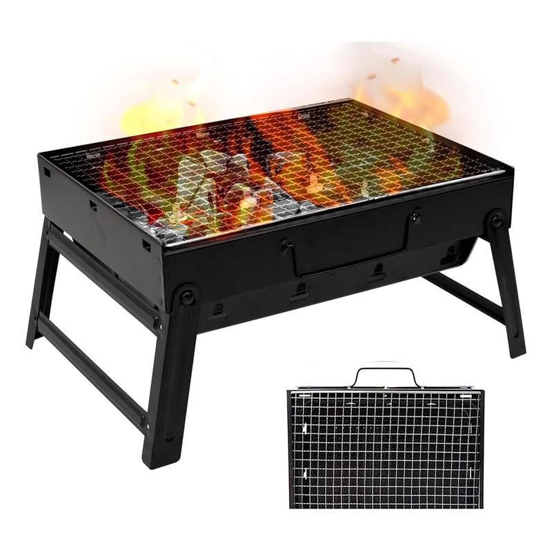 GENERICO - Parrilla Barbacoa de Lujo de Acero Inoxidable Sin Montaje