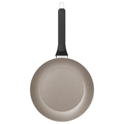 Imagen 2 del producto Sartén Milazzo en Aluminio con Revestimiento Interno y Externo en Antiadherente Starflon Max Almendra 28 cm