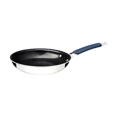 TRAMONTINA - Sartén Romagna en Acero Inoxidable y Aluminio con Revestimiento Interno Cerámico Black Stone 25 cm 2 L