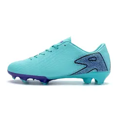 DANWEILE - Zapatos de entrenamiento de fútbol de caña baja con cordones Verde
