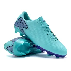 DANWEILE - Zapatos de entrenamiento de fútbol de caña baja con cordones Verde.