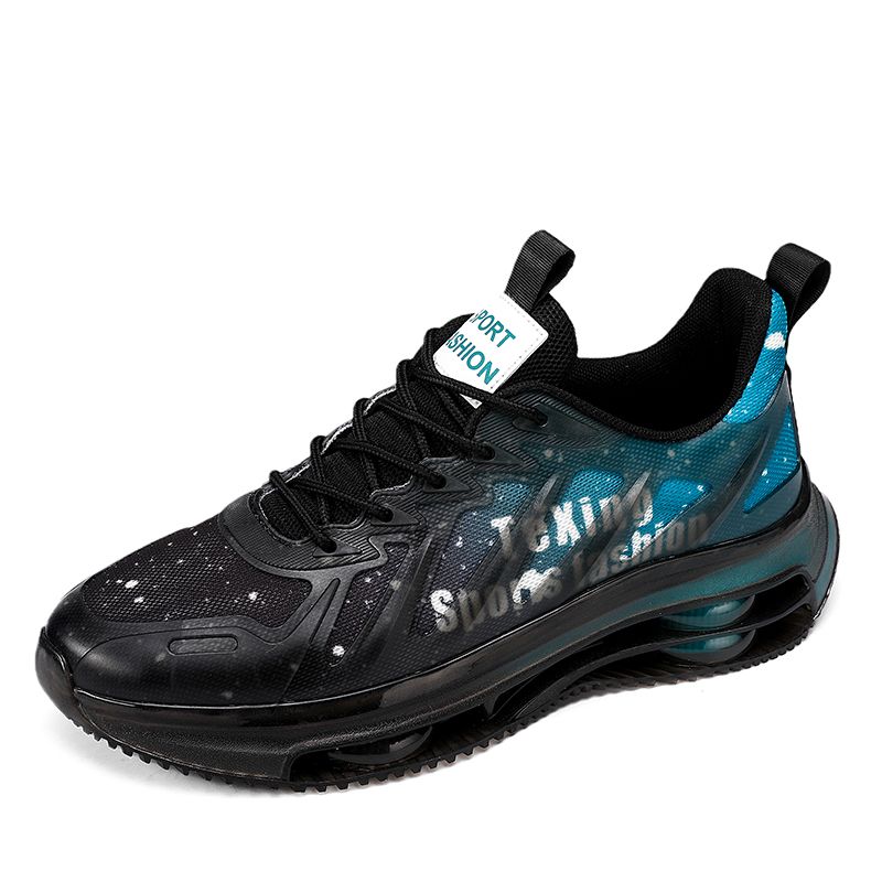 DANWEILE - Zapatos deportivos casuales para hombre - Verde oscuro