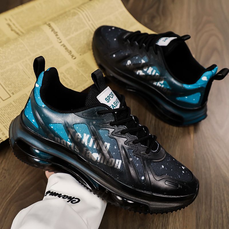 DANWEILE - Zapatos deportivos casuales para hombre - Verde oscuro.