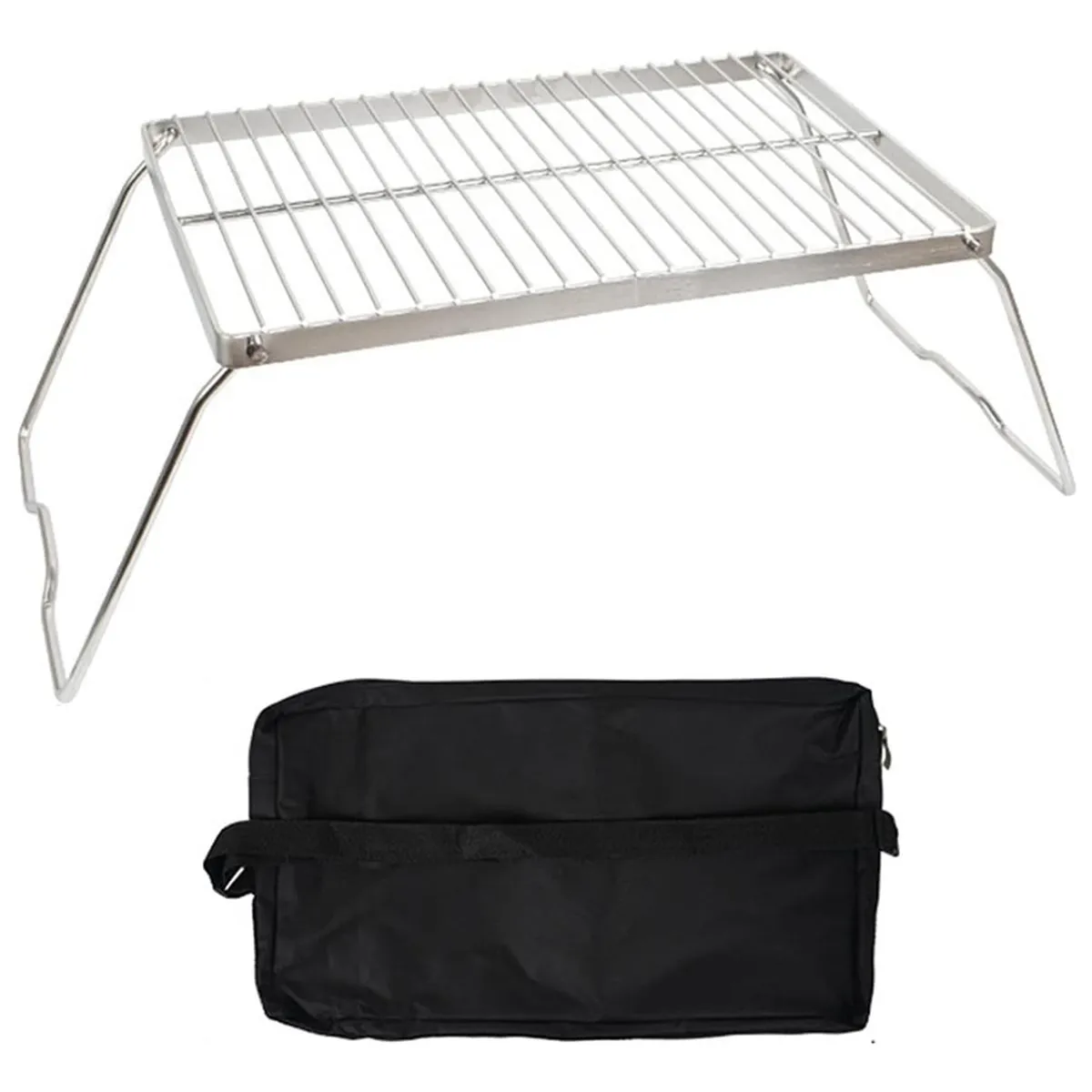 GENERICO - Parrilla Plegable Para Barbacoa Soporte Para Ollas De Camping