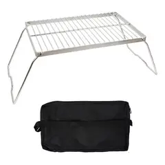 GENERICO - Parrilla Plegable Para Barbacoa Soporte Para Ollas De Camping