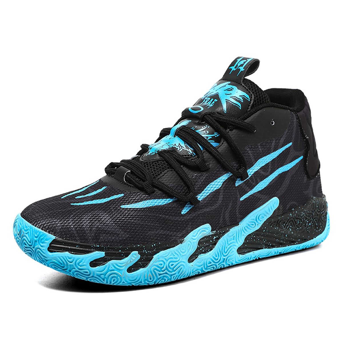 DANWEILE - Basketball Shoes Breathable Confortable Men Zapatos Mujer - Negro Azul
