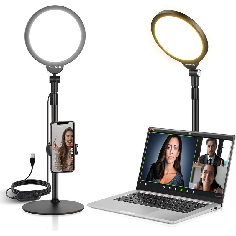 NEEWER - Kit de Luz Selfie Neewer R06 de 17,8 cm para Teléfonos