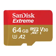 SANDISK - Tarjeta de Memoria Micro SD Extreme 64GB 160Mbs A2