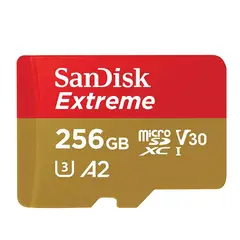 SANDISK - Tarjeta de Memoria Micro SD Extreme 256GB 160Mbs A2.