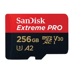 SANDISK - Tarjeta de Memoria Micro SD Extreme Pro 256GB 170Mbs A2-