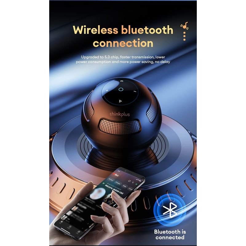GENERICO - Parlante Bluetooth Inalámbrico Lenovo Ts5 Color Negro