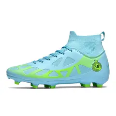DANWEILE - Zapatilla de fútbol TF para hombres mujers Zapatos - Verde.
