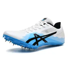 DANWEILE - Zapatillas deportivas con clavos para atletismo de estudiantes -Blanco.