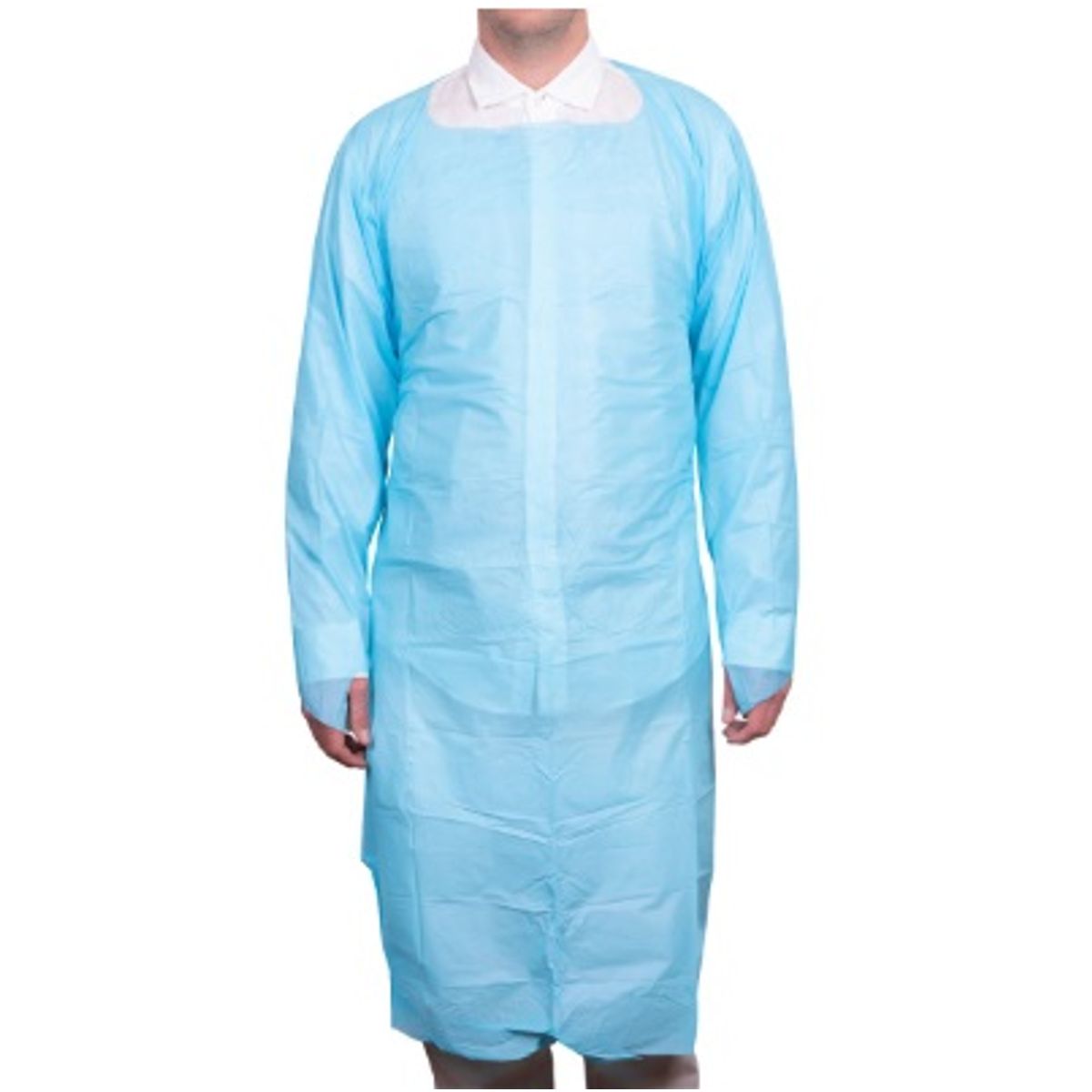 GENERICO - Pechera plastica con mangas y ojal en pulgar 10 unidades